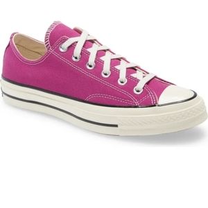 Beautiful raspberry converse sneakers